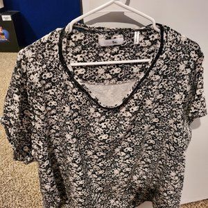 - Simply Be us 28/30 plus size black floral shirt